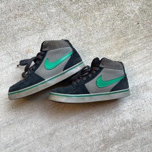 Authentic Boys Jordan Shoes in Black, Grey, and Mint Green
